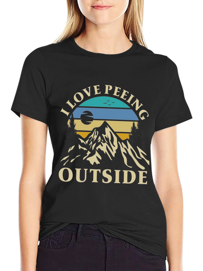 I Love Peeing Outside Graphic Tee