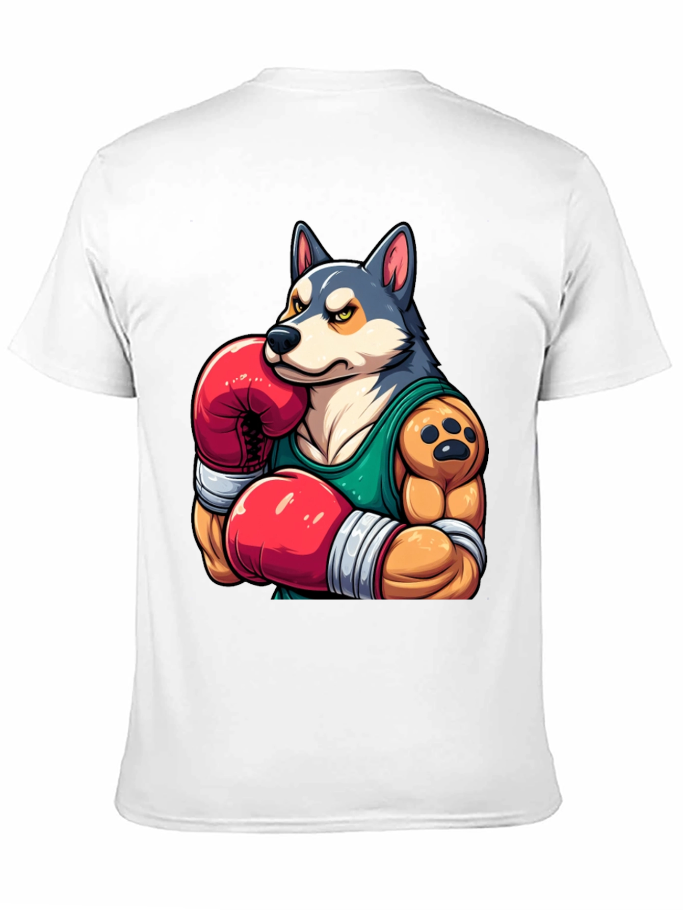 Boxer Dog Graphic Tee - Mens Black T-Shirt