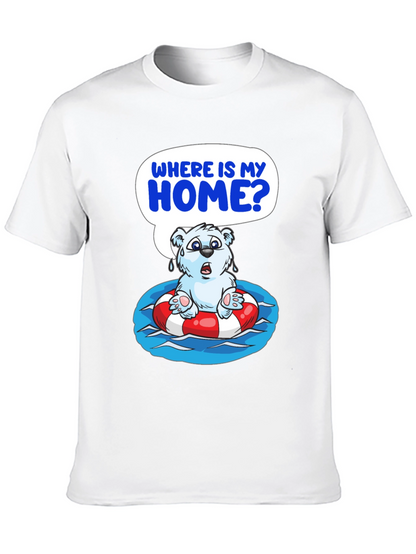 Distressed Polar Bear T-Shirt - Save the Arctic