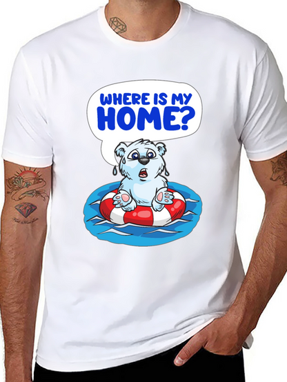 Distressed Polar Bear T-Shirt - Save the Arctic