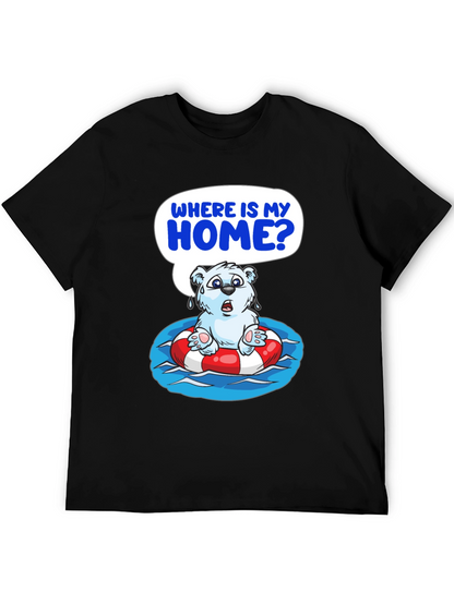 Distressed Polar Bear T-Shirt - Save the Arctic