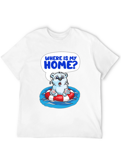 Distressed Polar Bear T-Shirt - Save the Arctic