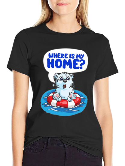 Distressed Polar Bear T-Shirt - Save the Arctic