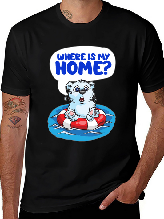 Distressed Polar Bear T-Shirt - Save the Arctic