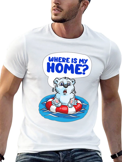 Distressed Polar Bear T-Shirt - Save the Arctic