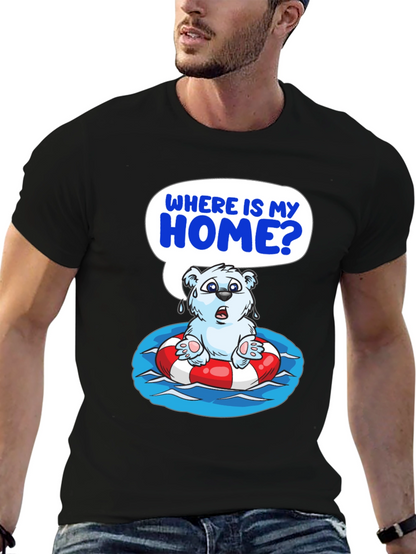 Distressed Polar Bear T-Shirt - Save the Arctic