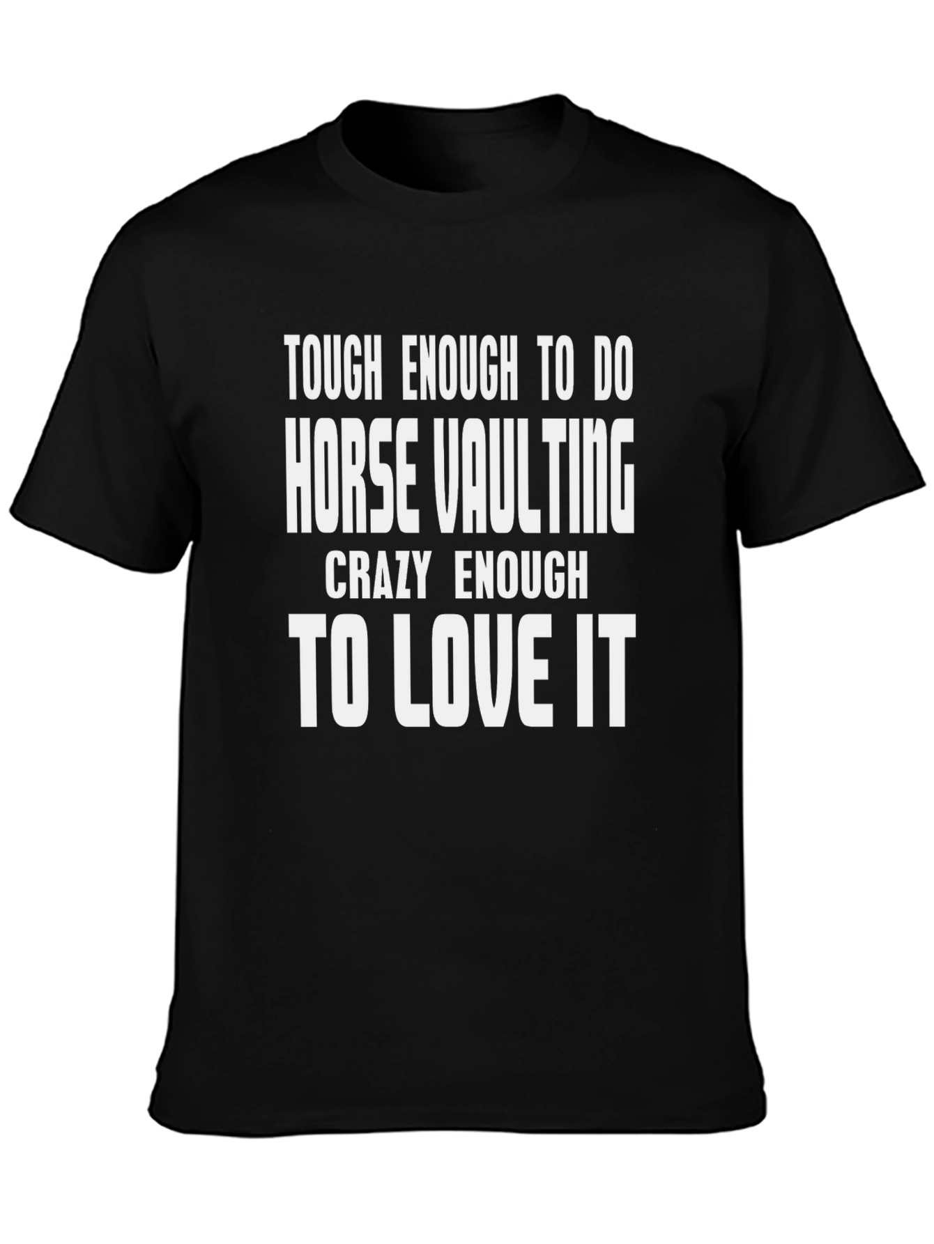 Horse Vaulting Black Graphic T-Shirt