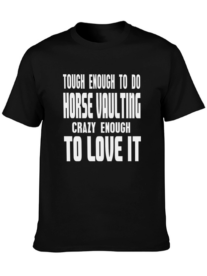 Horse Vaulting Black Graphic T-Shirt
