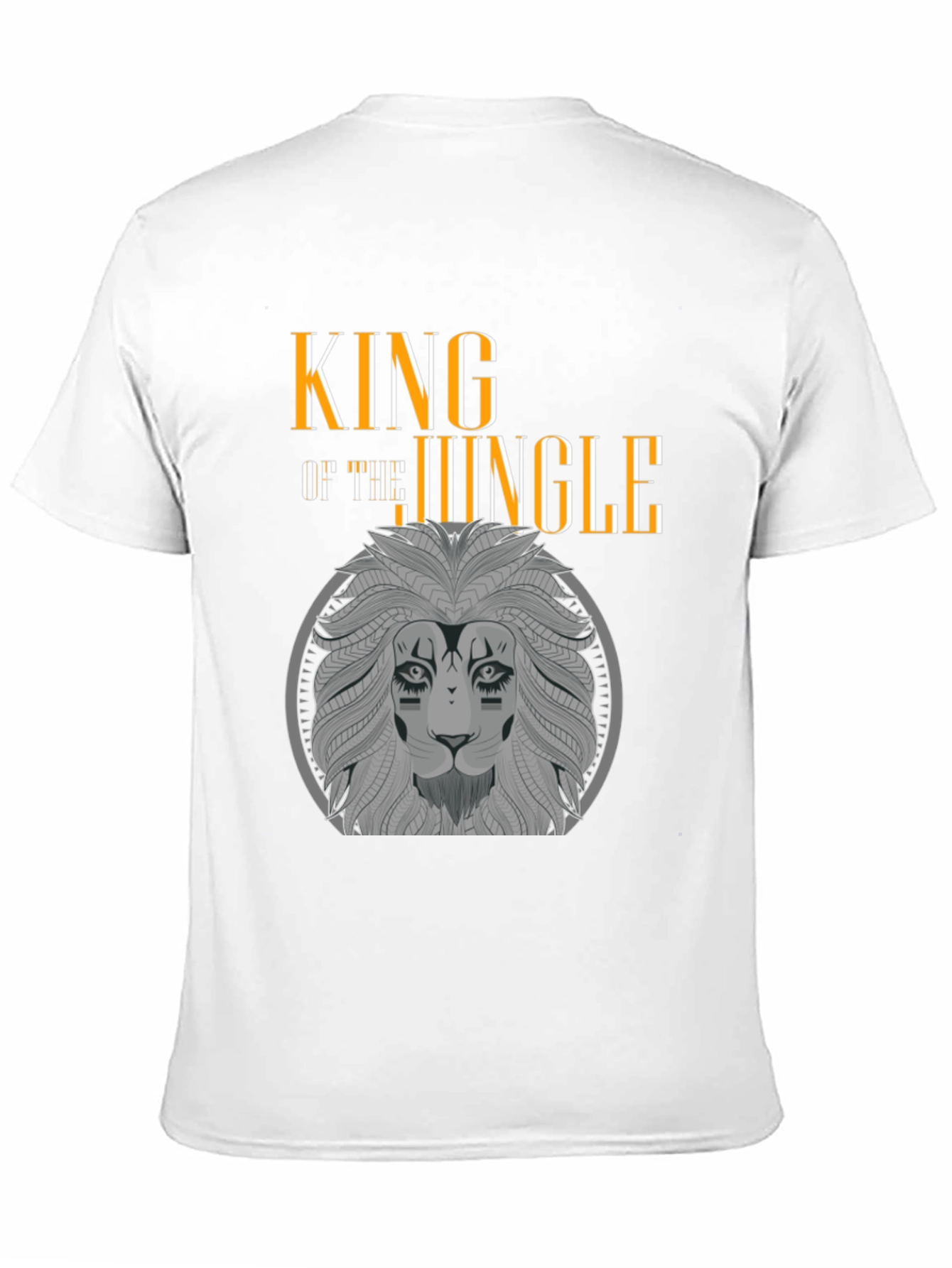 King of the Jungle Lion Graphic Black T-Shirt