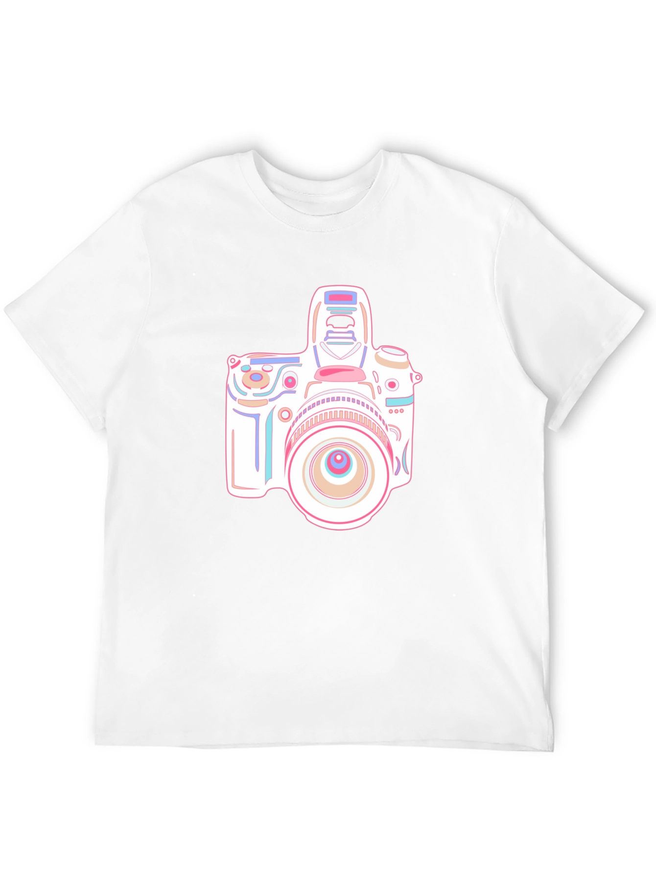 Camera Graphic T-Shirt - Black Short Sleeve