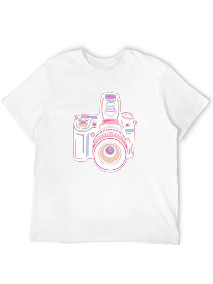 Camera Graphic T-Shirt - Black Short Sleeve