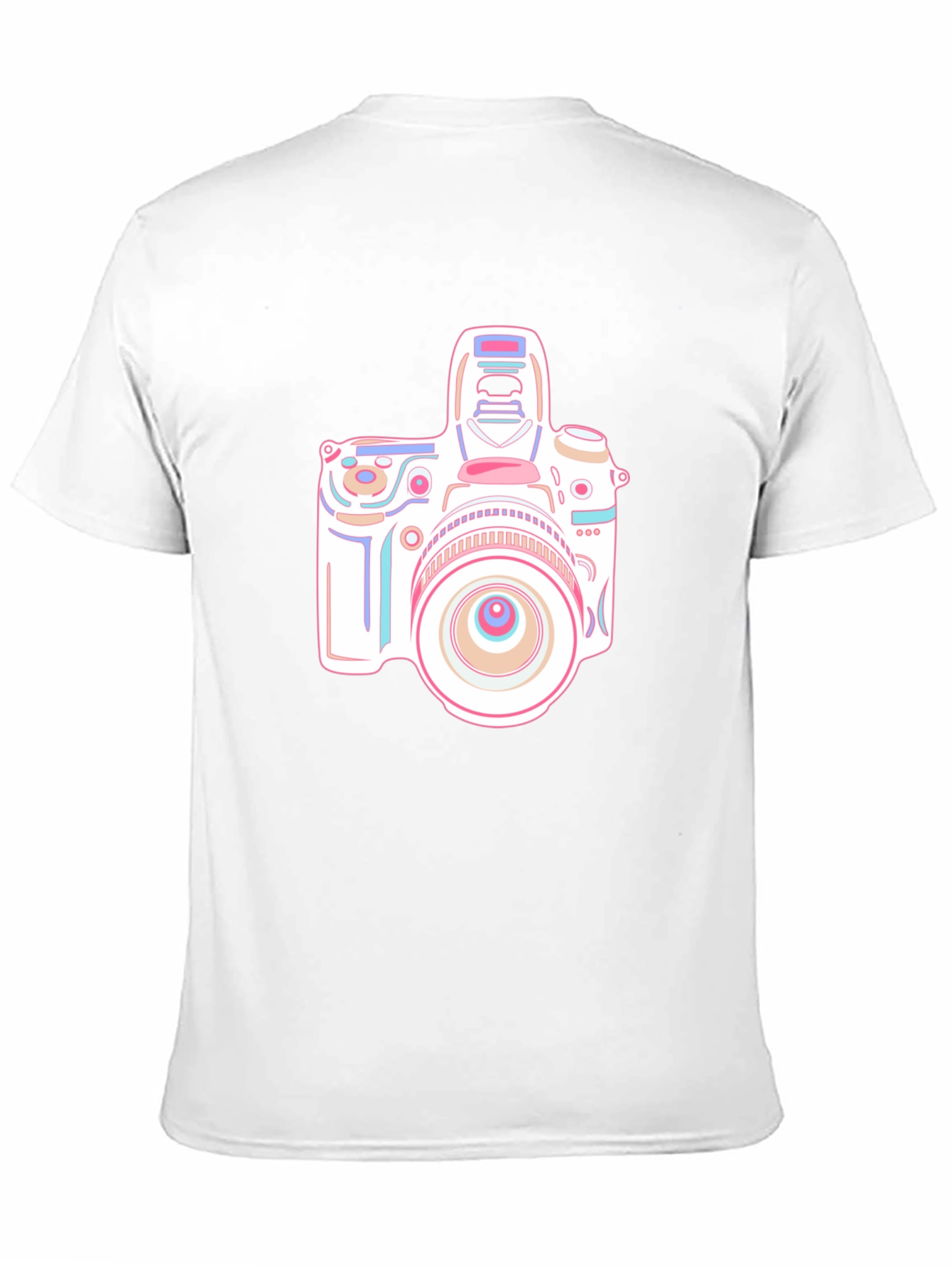 Camera Graphic T-Shirt - Black Short Sleeve