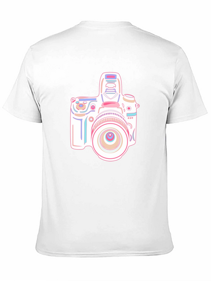 Camera Graphic T-Shirt - Black Short Sleeve