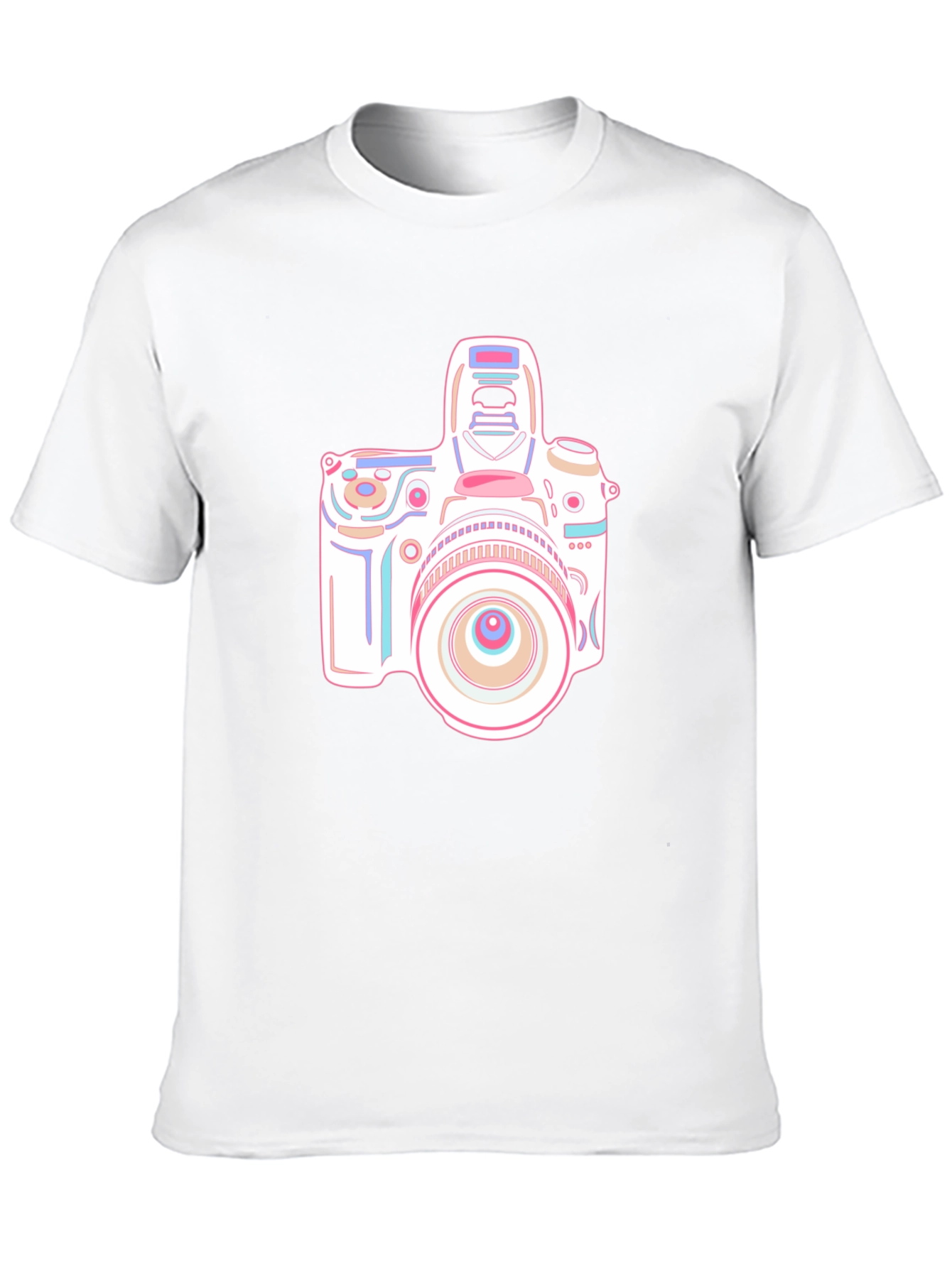 Camera Graphic T-Shirt - Black Short Sleeve