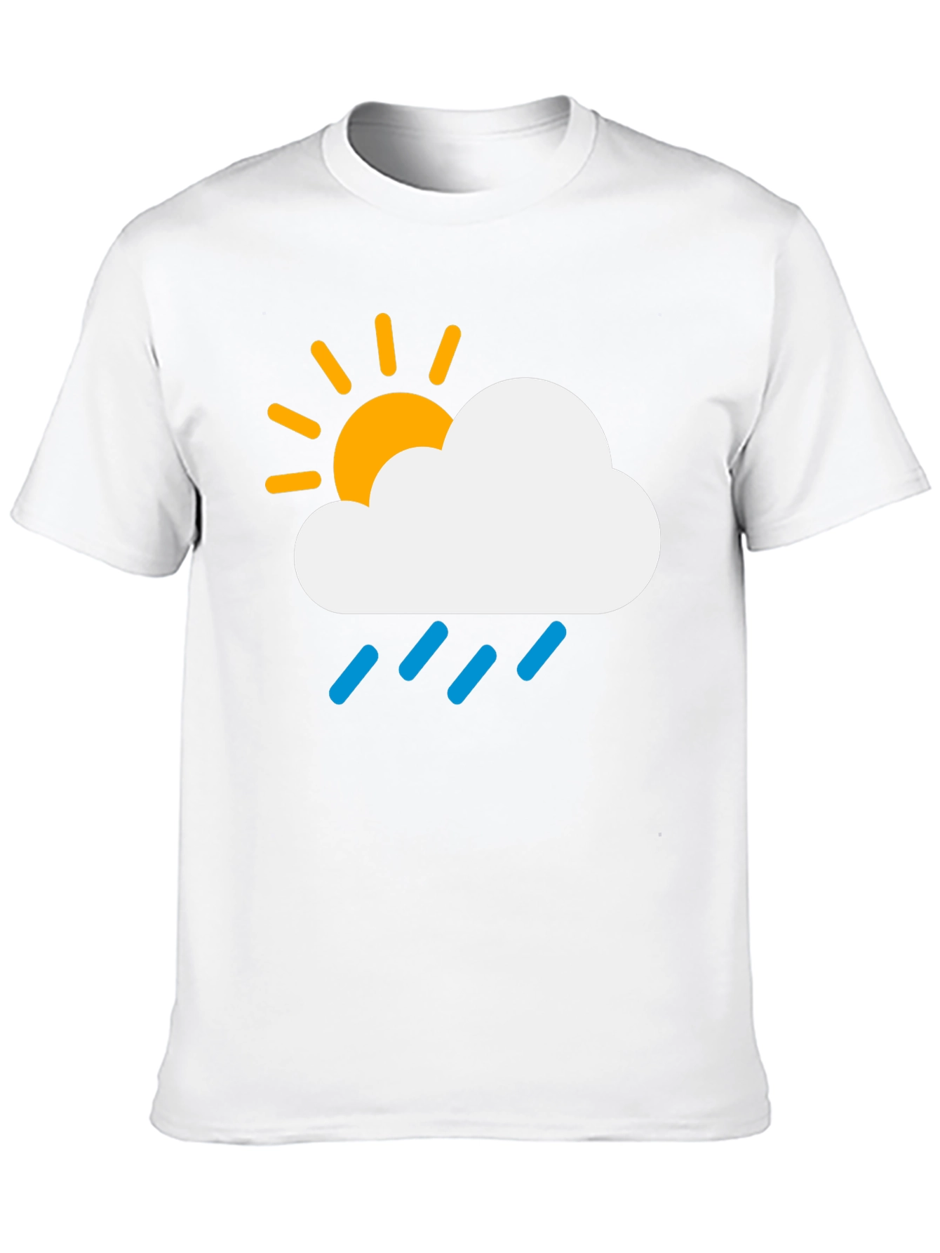 Weather Cloud Graphic Tee - Sunny Rainy Day T-Shirt