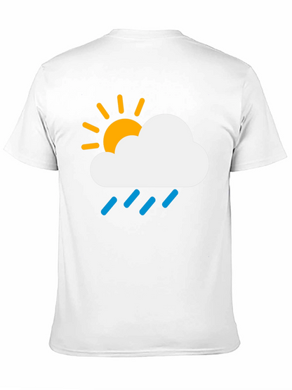 Weather Cloud Graphic Tee - Sunny Rainy Day T-Shirt