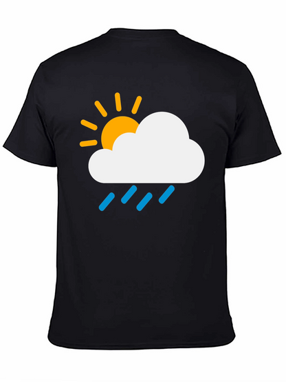 Weather Cloud Graphic Tee - Sunny Rainy Day T-Shirt