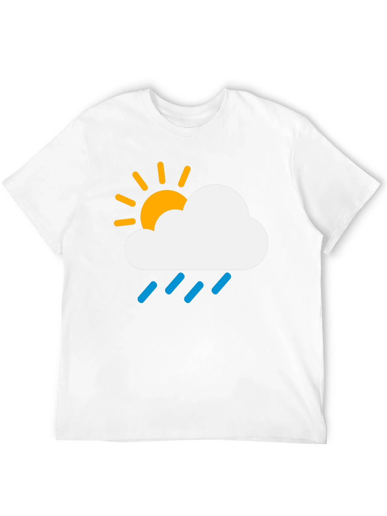 Weather Cloud Graphic Tee - Sunny Rainy Day T-Shirt