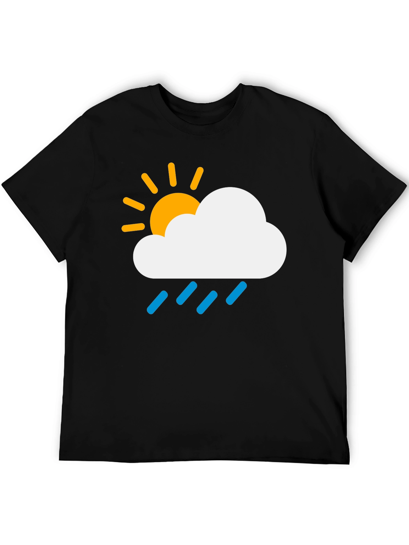 Weather Cloud Graphic Tee - Sunny Rainy Day T-Shirt