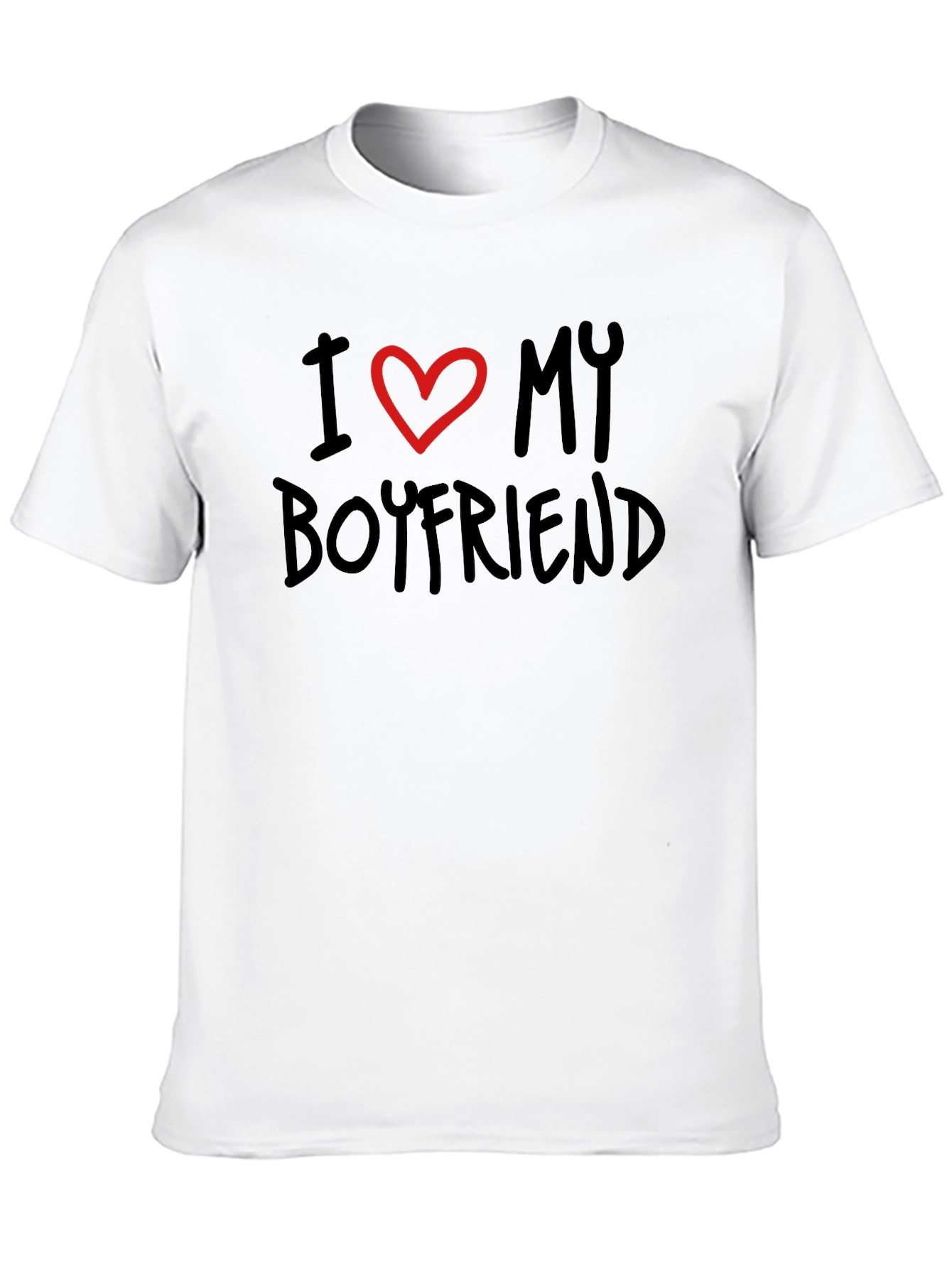 I Love My Boyfriend Black Tee
