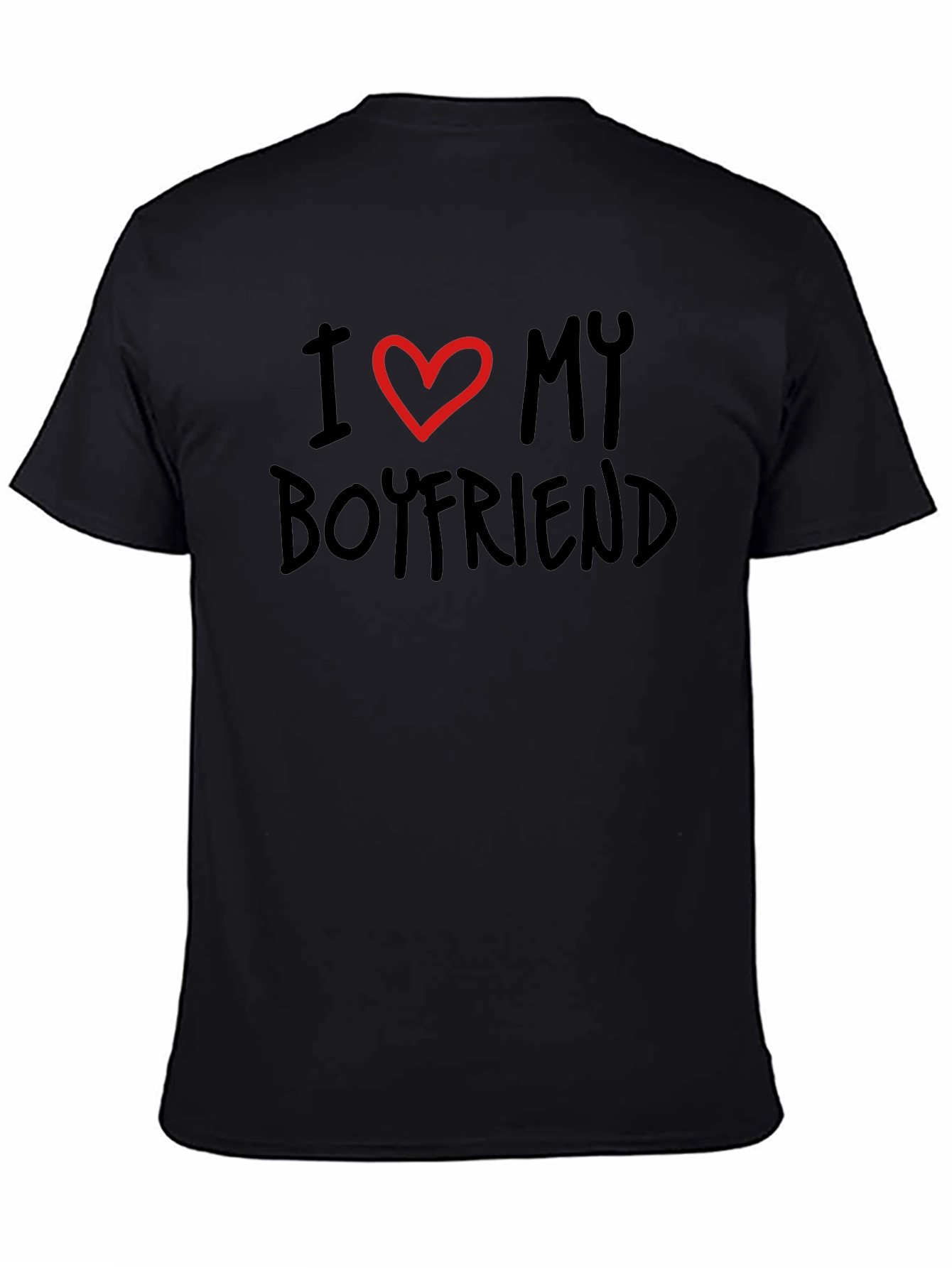 I Love My Boyfriend Black Tee