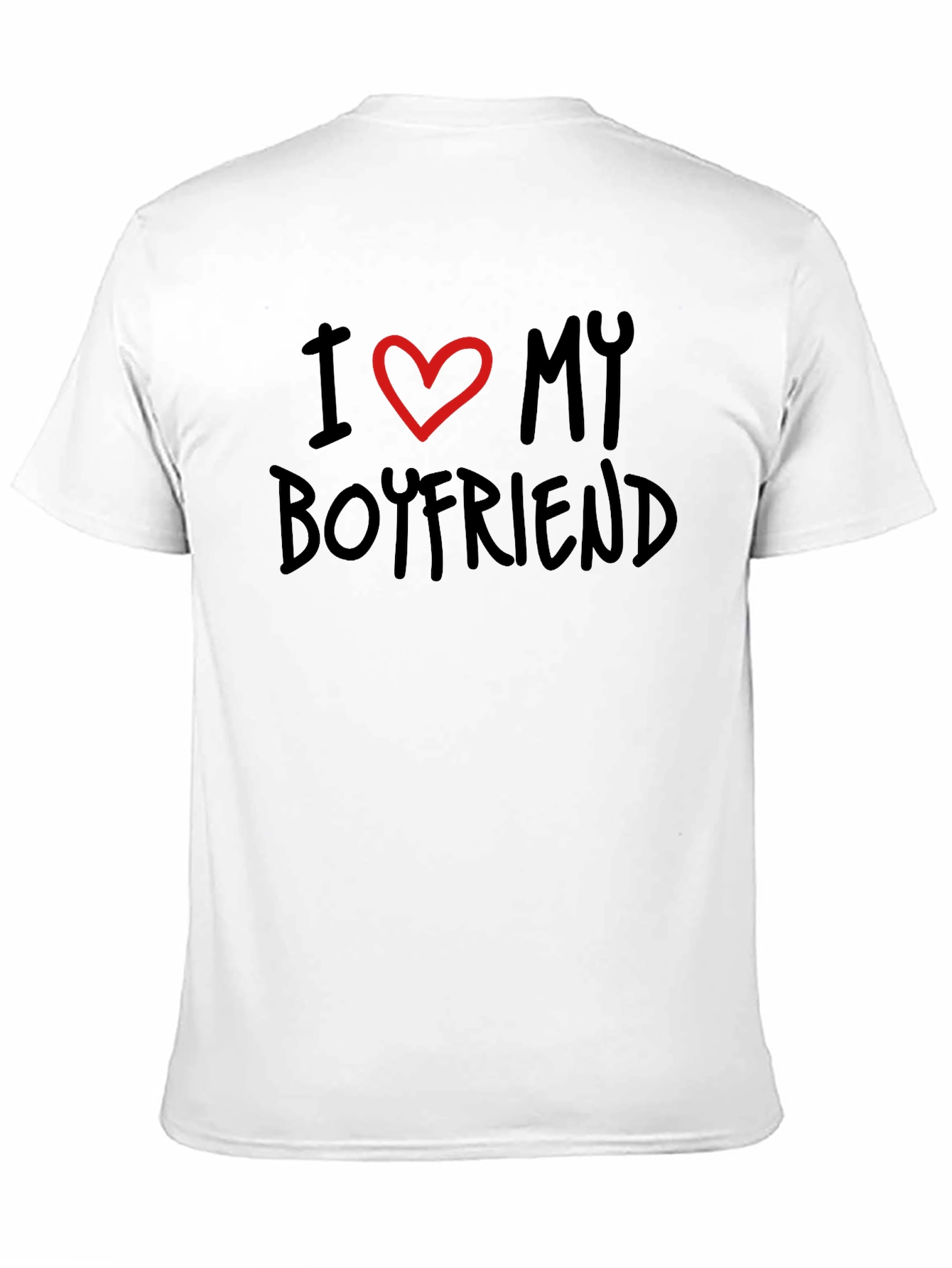 I Love My Boyfriend Black Tee