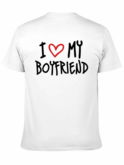 I Love My Boyfriend Black Tee