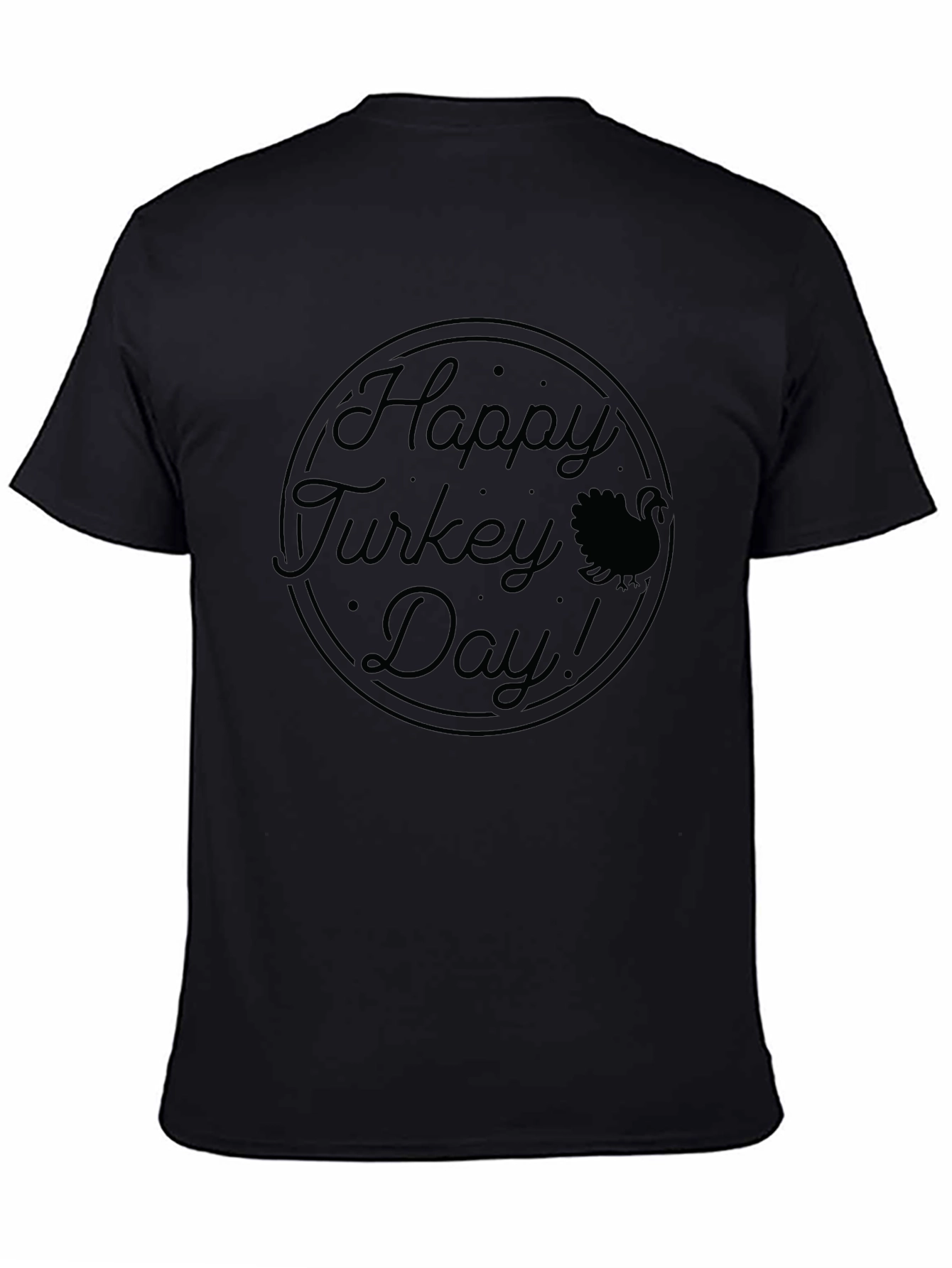 Happy Turkey Day Graphic Tee - Thanksgiving Shirt