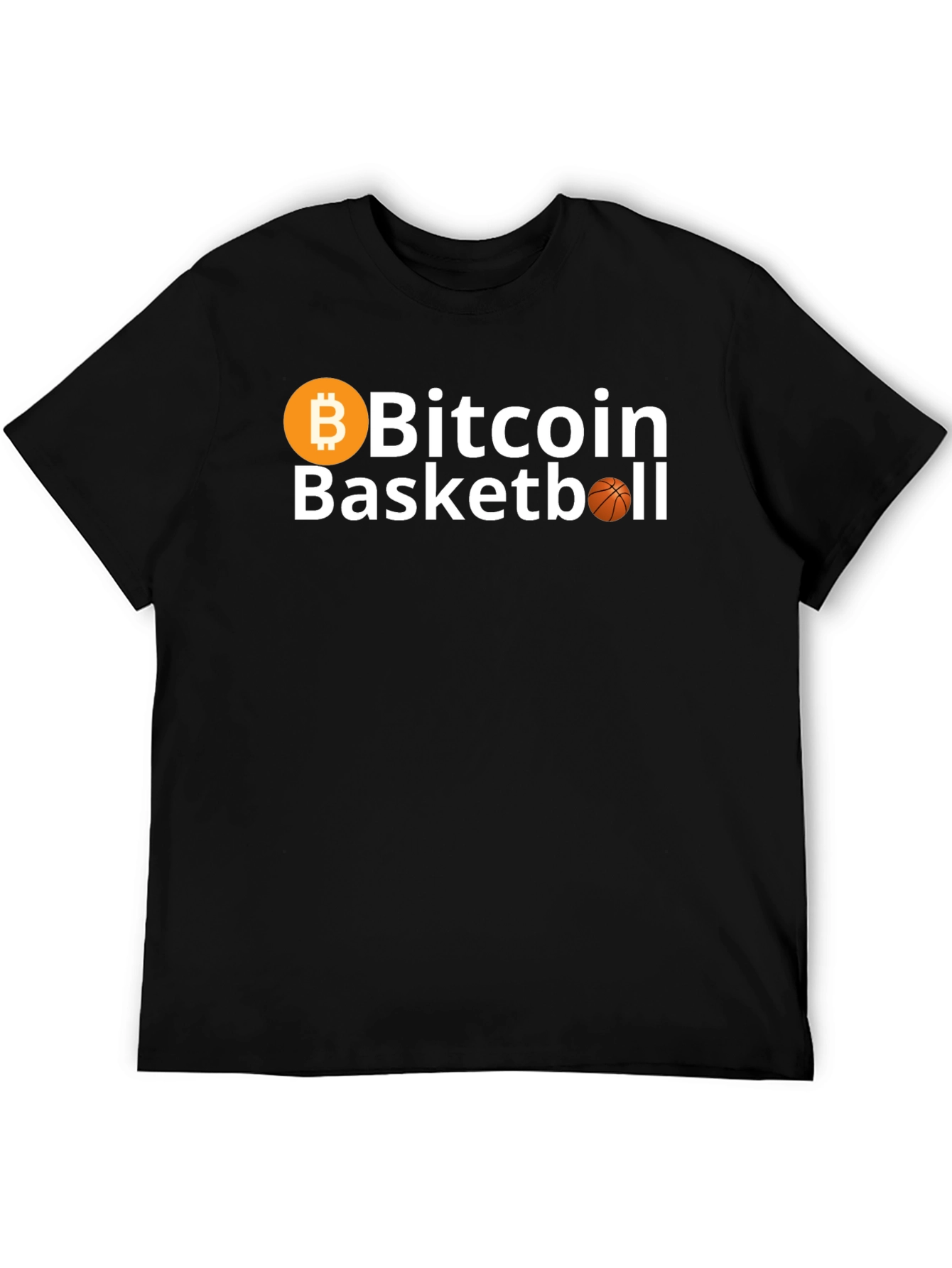 Bitcoin Basketball Black T-Shirt