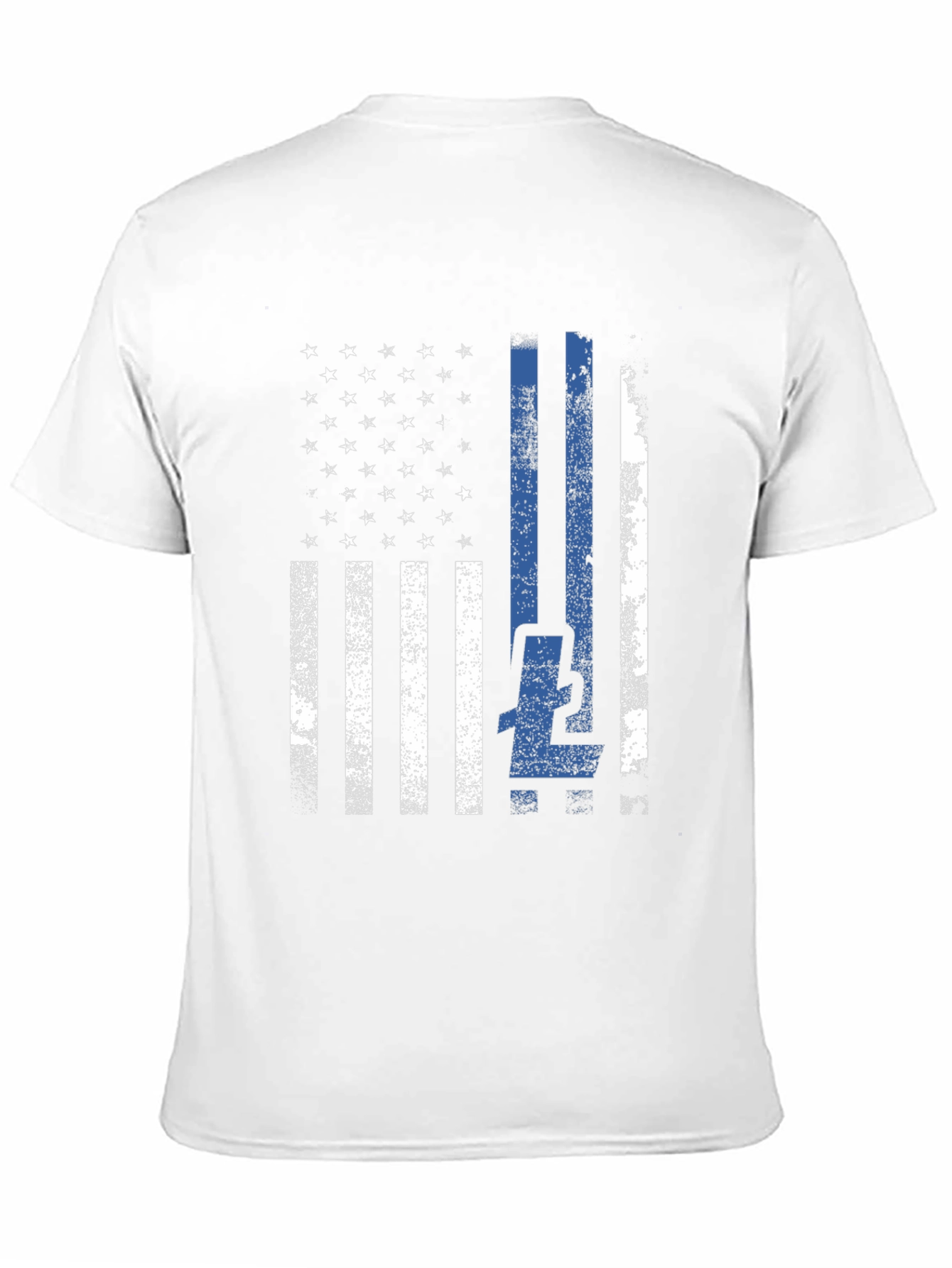 Thin Blue Line American Flag T-Shirt