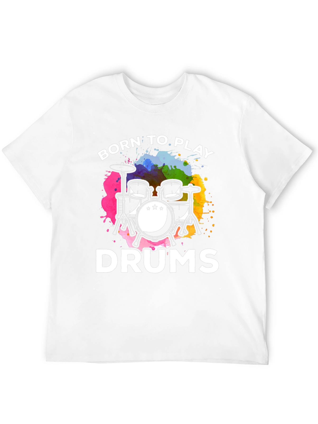 Born to Play Drums Black T-Shirt