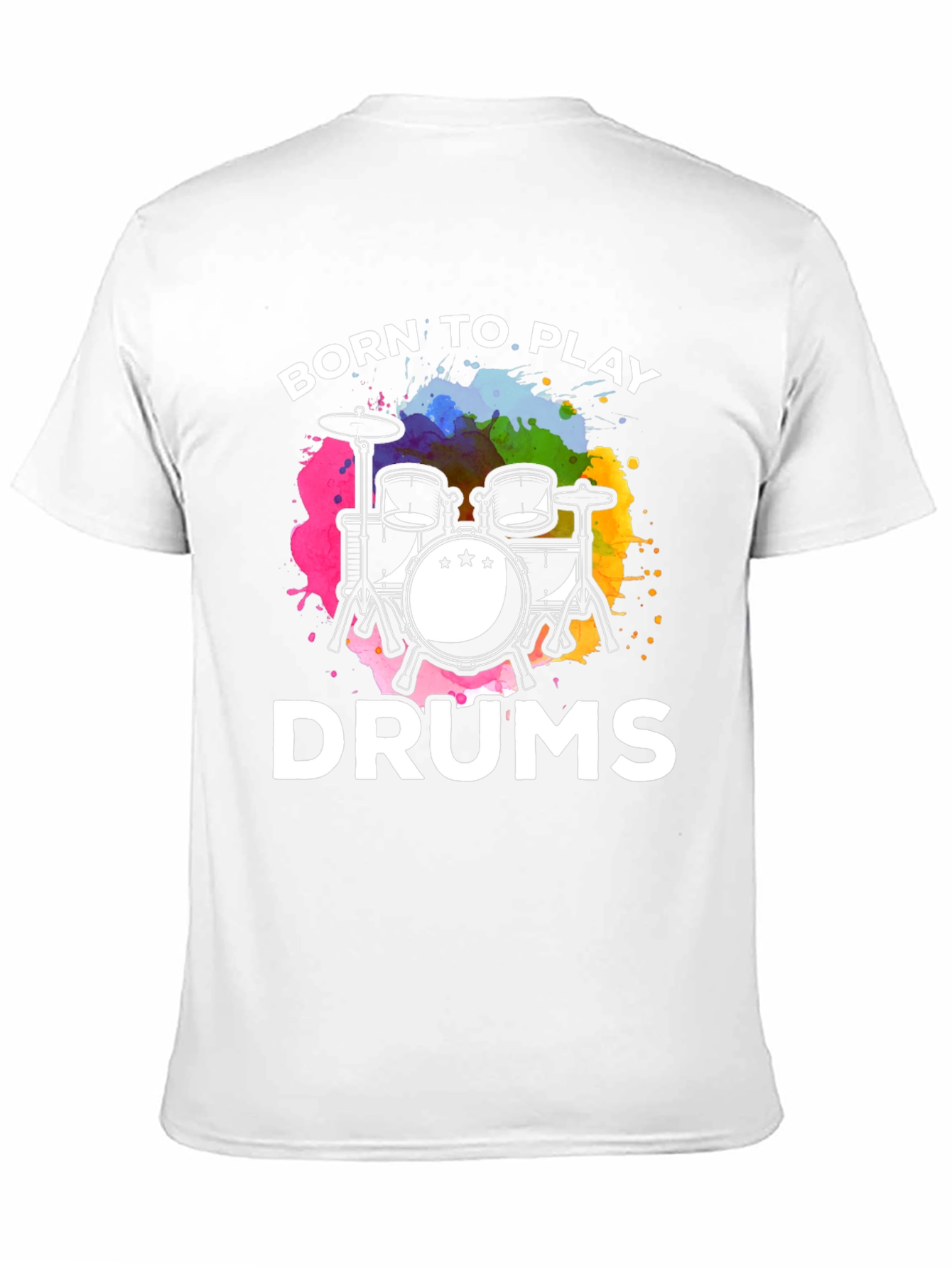 Born to Play Drums Black T-Shirt