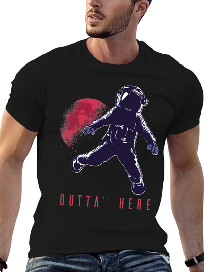 Outta Here Astronaut Graphic T-Shirt