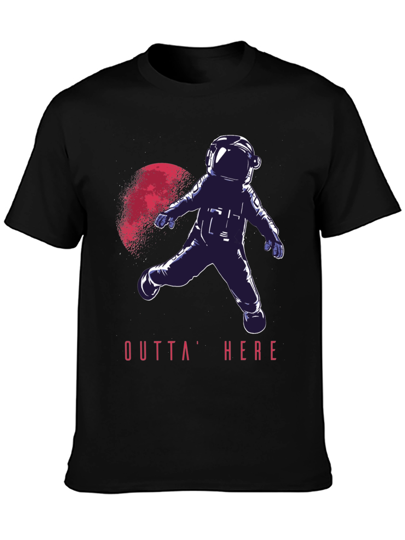 Outta Here Astronaut Graphic T-Shirt