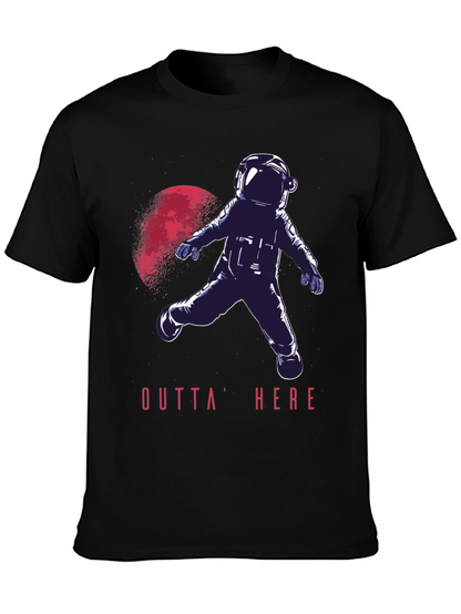 Outta Here Astronaut Graphic T-Shirt