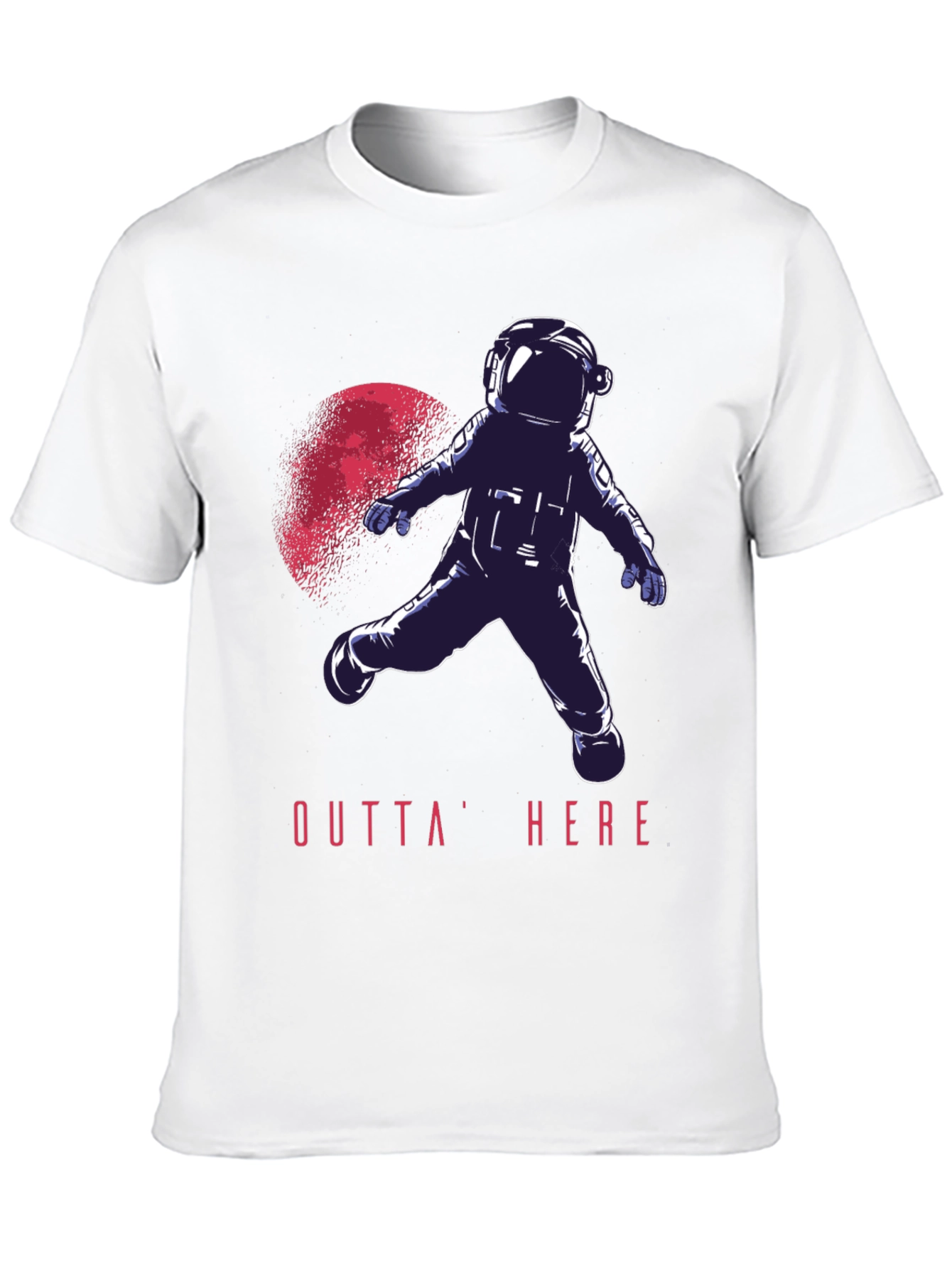 Outta Here Astronaut Graphic T-Shirt