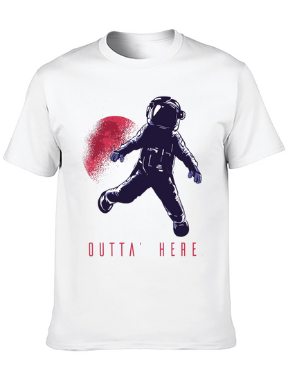 Outta Here Astronaut Graphic T-Shirt