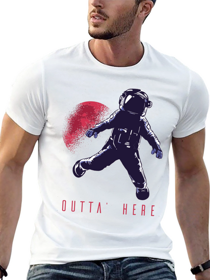 Outta Here Astronaut Graphic T-Shirt