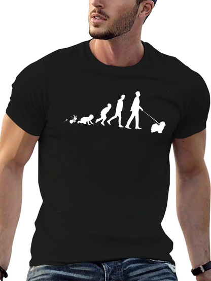 Evolution Dog Walker Graphic T-Shirt