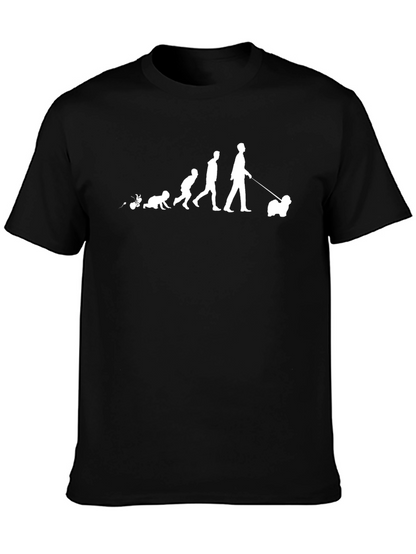 Evolution Dog Walker Graphic T-Shirt