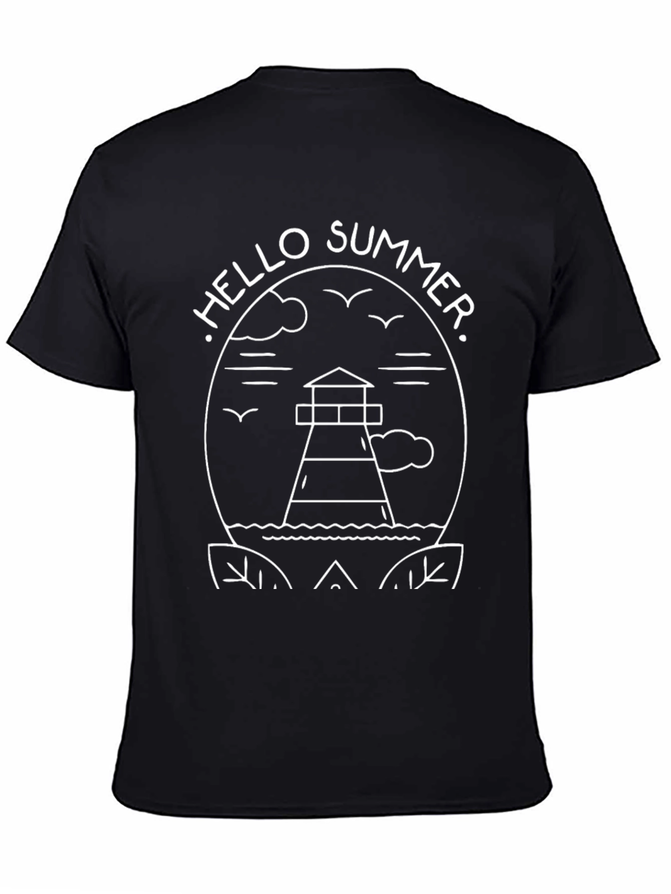 Hello Summer Graphic Tee - Lighthouse Design