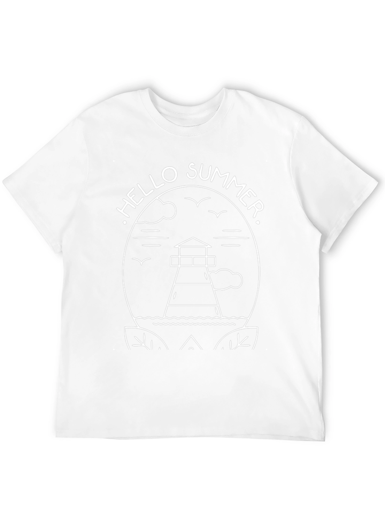 Hello Summer Graphic Tee - Lighthouse Design