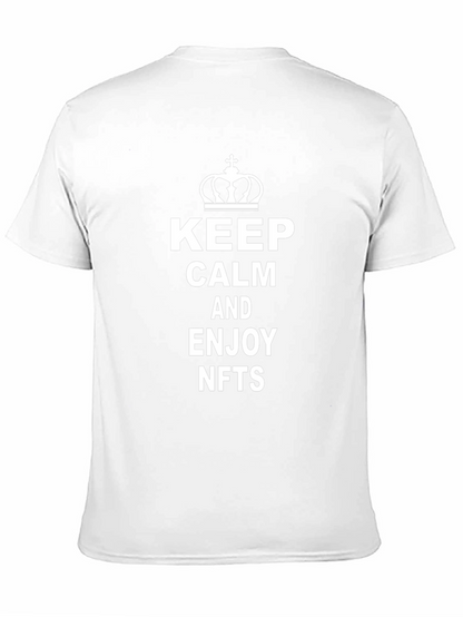 Keep Calm and Enjoy NFTs T-Shirt - Black