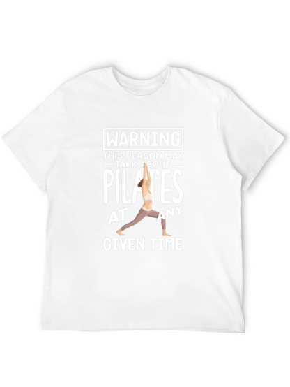 Pilates Lover Tee - Warning May Talk About Pilates