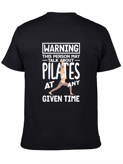 Pilates Lover Tee - Warning May Talk About Pilates