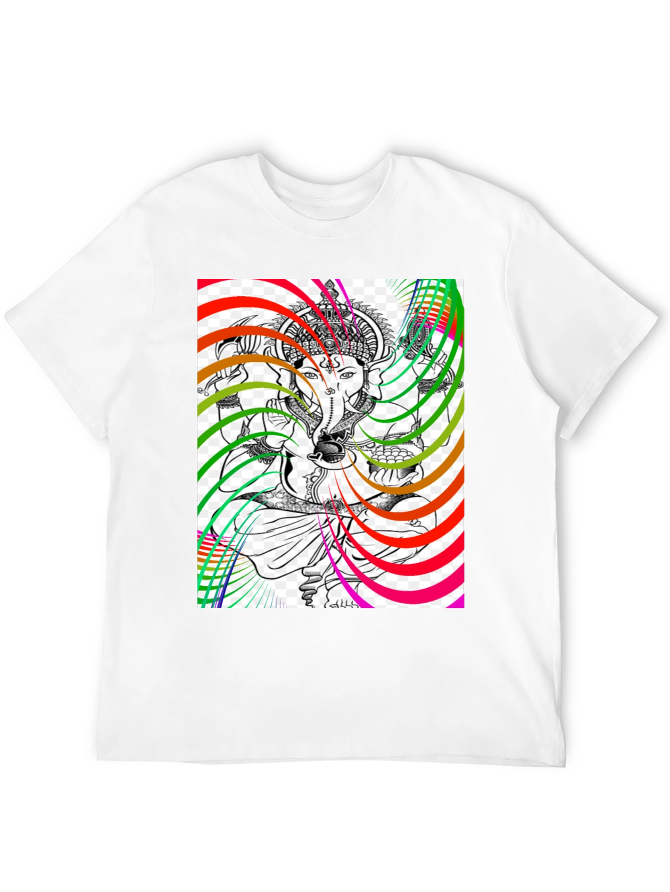 Ganesha Psychedelic Art Graphic T-Shirt