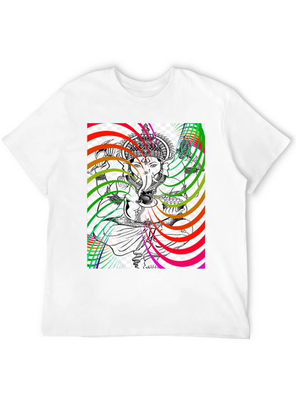 Ganesha Psychedelic Art Graphic T-Shirt