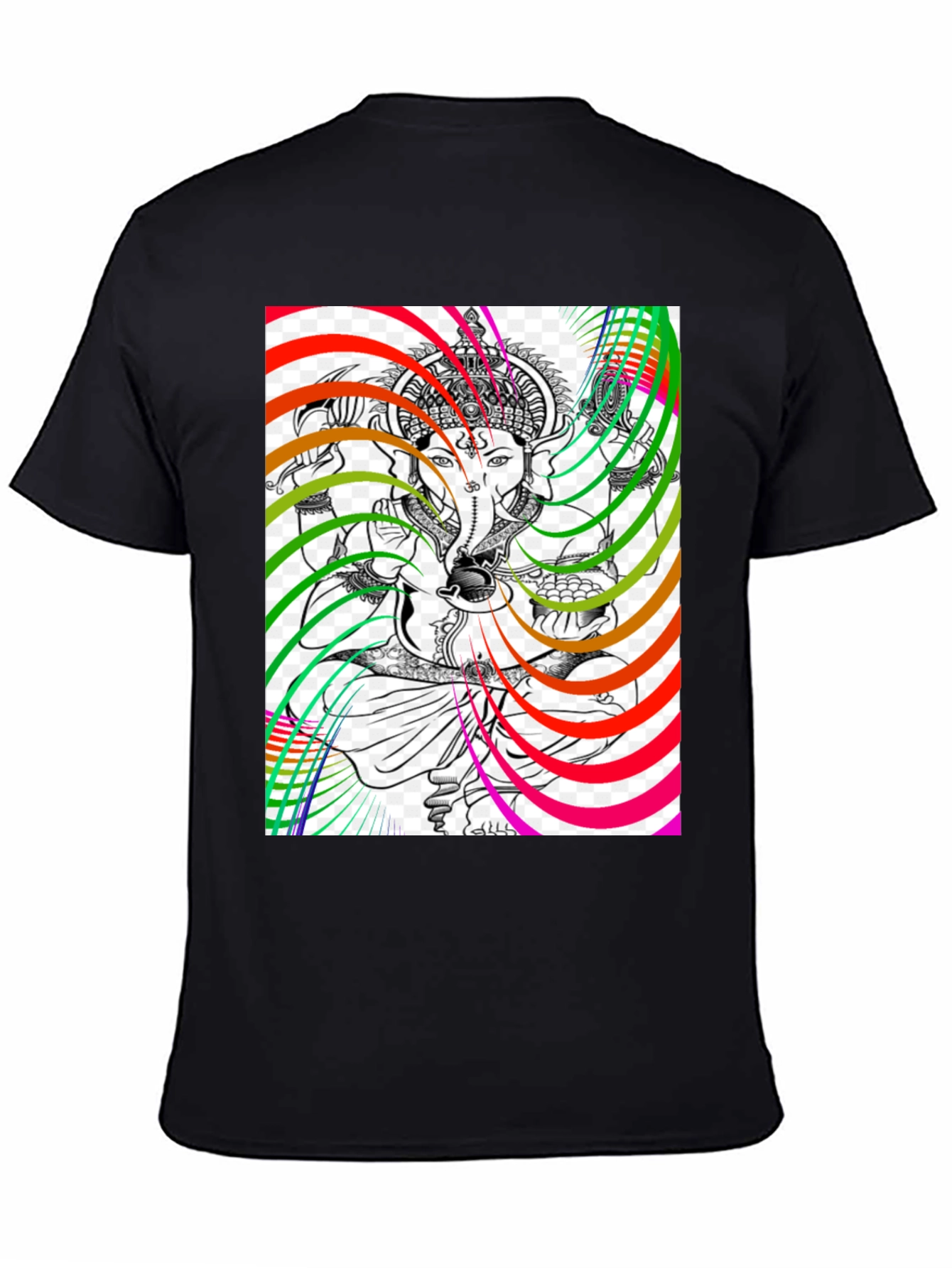 Ganesha Psychedelic Art Graphic T-Shirt