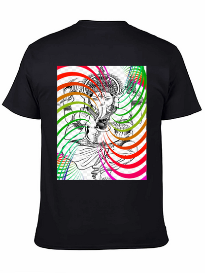 Ganesha Psychedelic Art Graphic T-Shirt