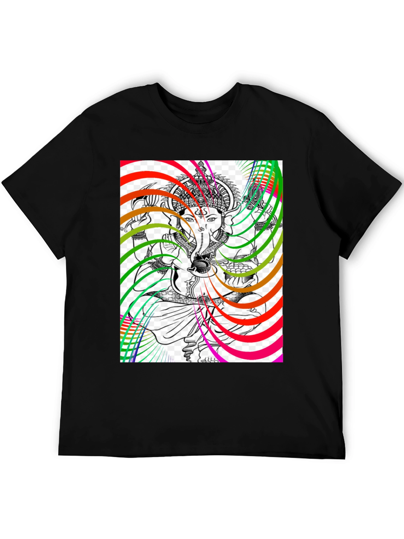 Ganesha Psychedelic Art Graphic T-Shirt